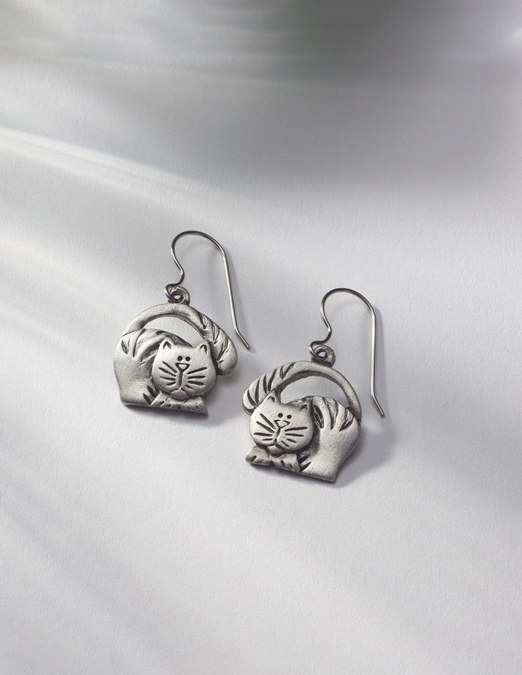 pewter-cat-earrings