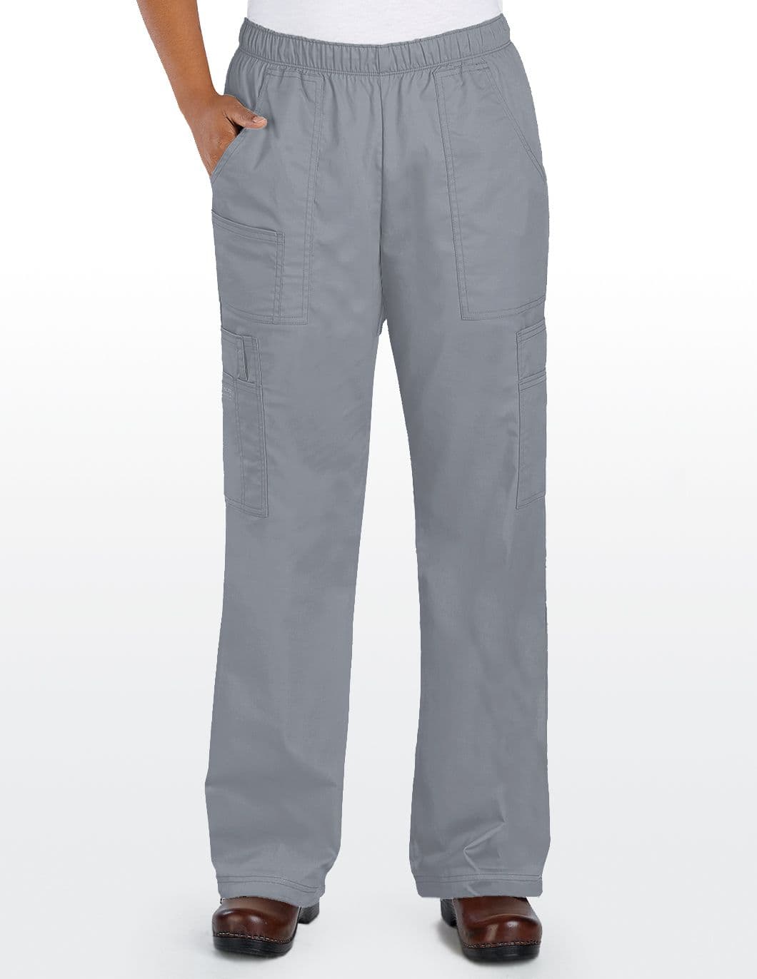 cherokee-core-stretch-womens-elastic-waist-scrub-pant-grey