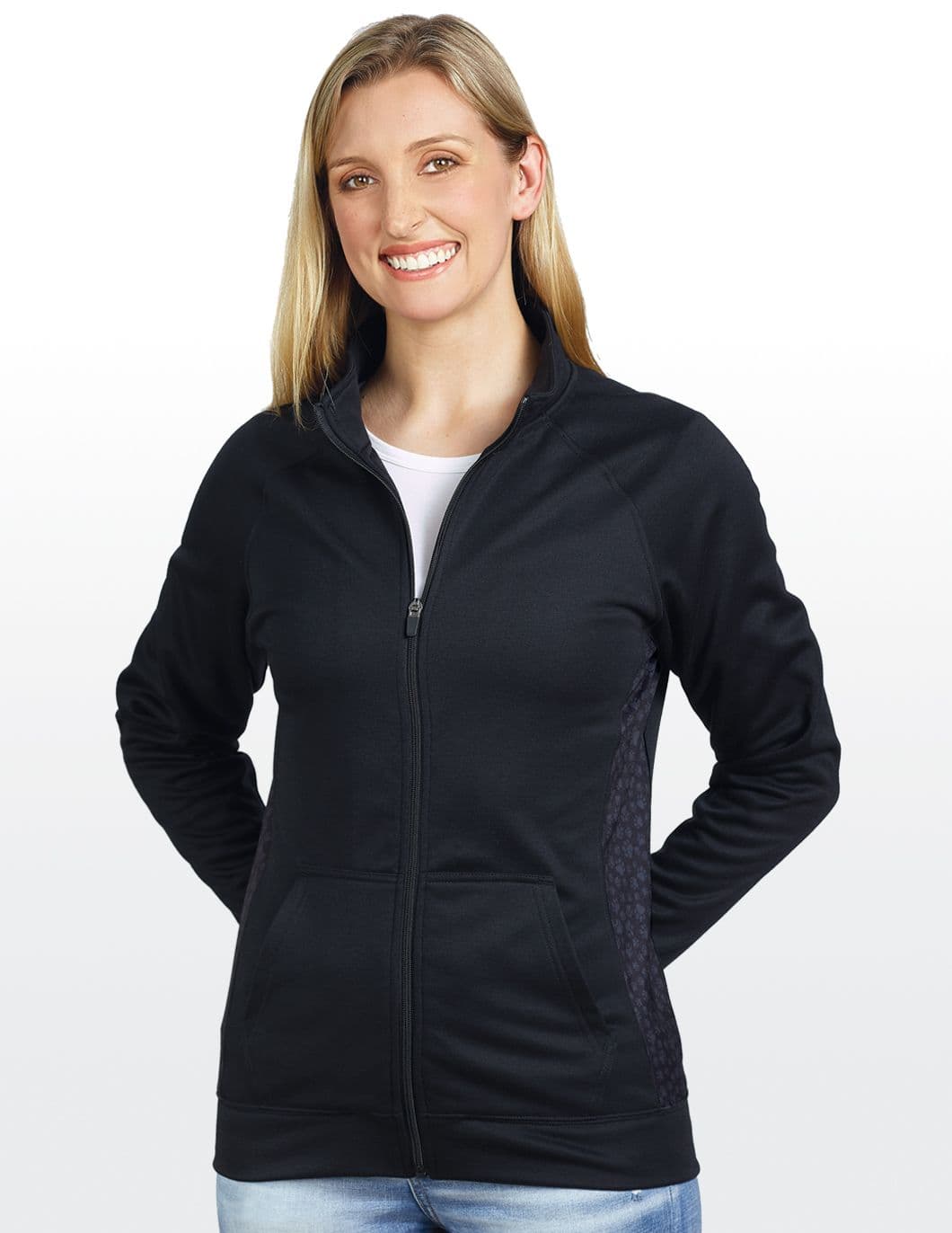 VAC-Exclusive-Womens-Fleece-Paw-Side-Panel-Jacket-Black