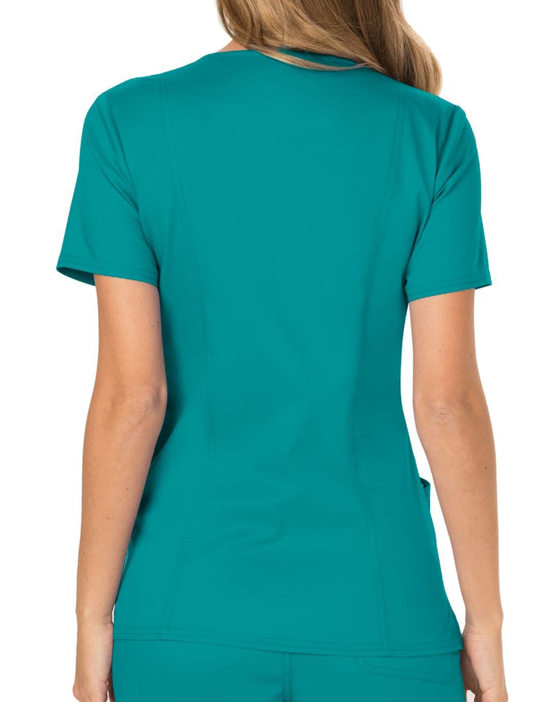 cherokee-revolution-womens-mock-wrap-scrub-top-back