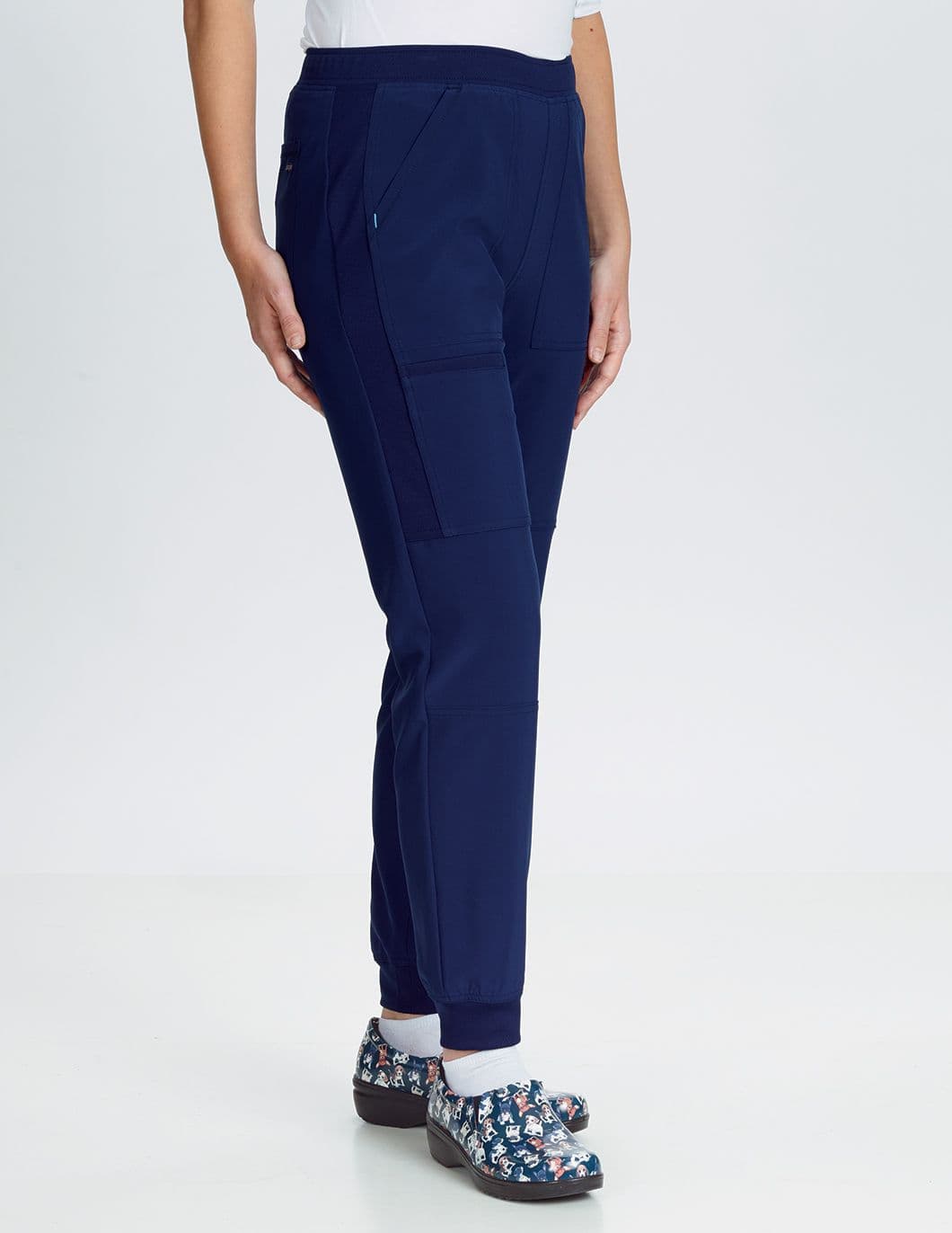 Inspira-Pull-On-Jogger-Scrub-Pant-Navy-Side