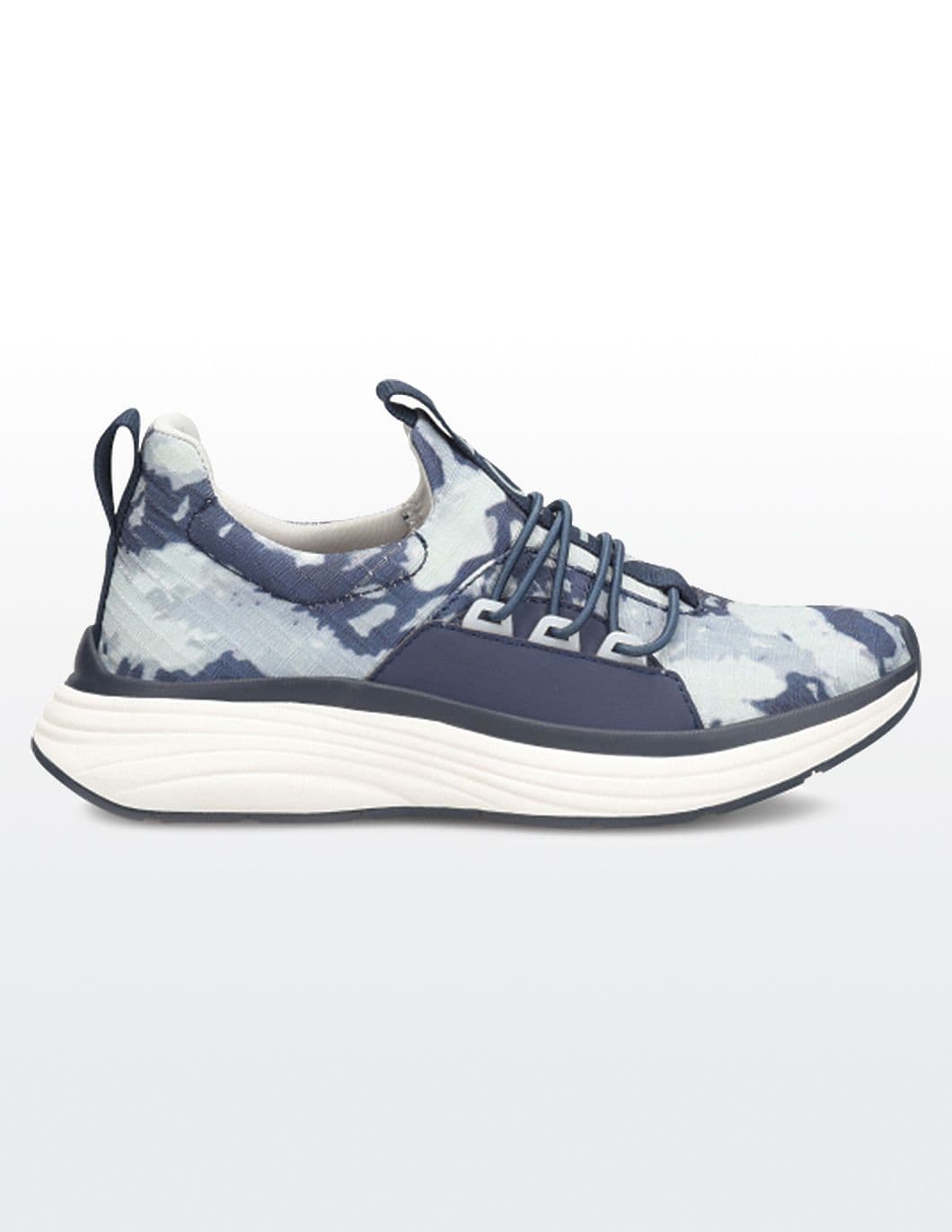 medical-tennis-shoes-Nursemates-womens-blue-tie-dye-side
