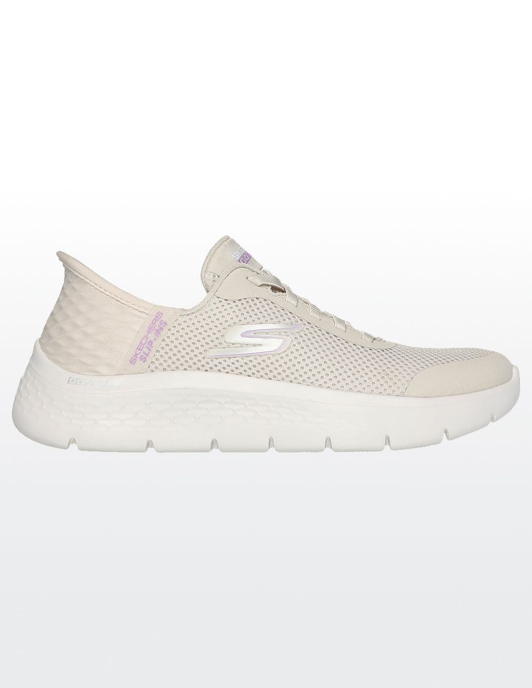 medical-tennis-shoes-Skechers-womens-off-white-side