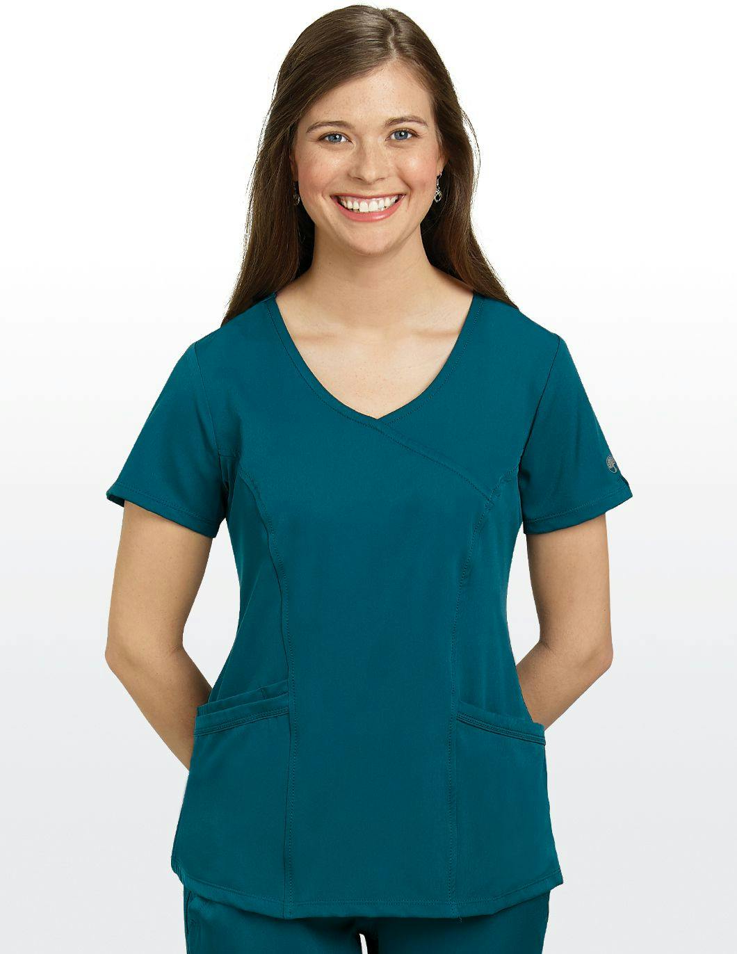healing-hands-hh-works-womens-crossover-pocket-scrub-top-caribbean