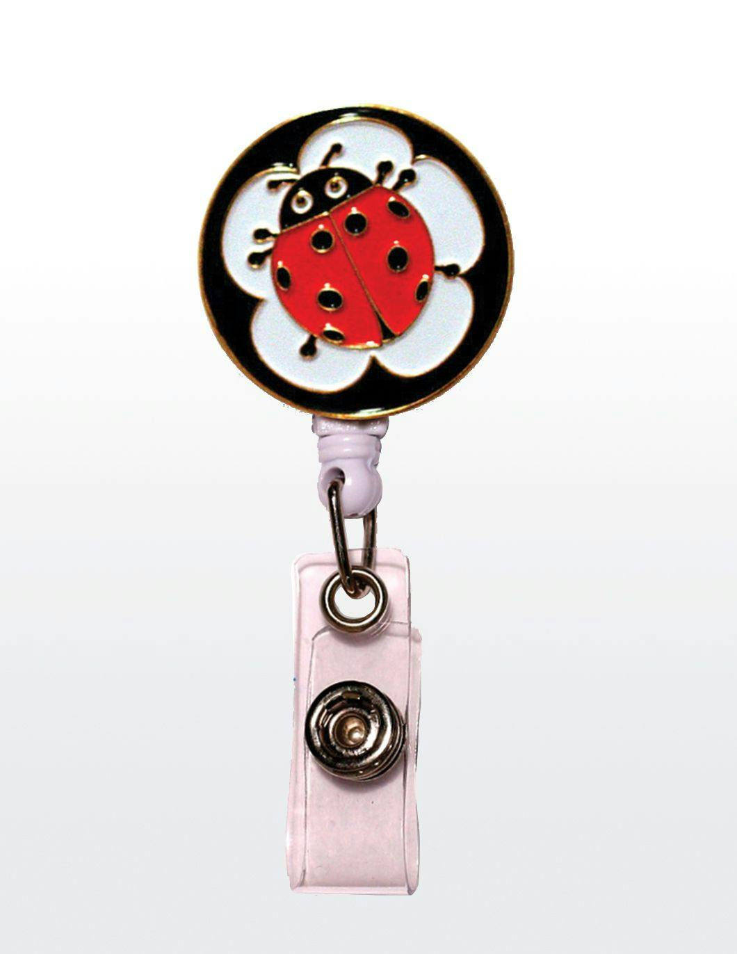 retractable-enamel-badge-reel-ladybug