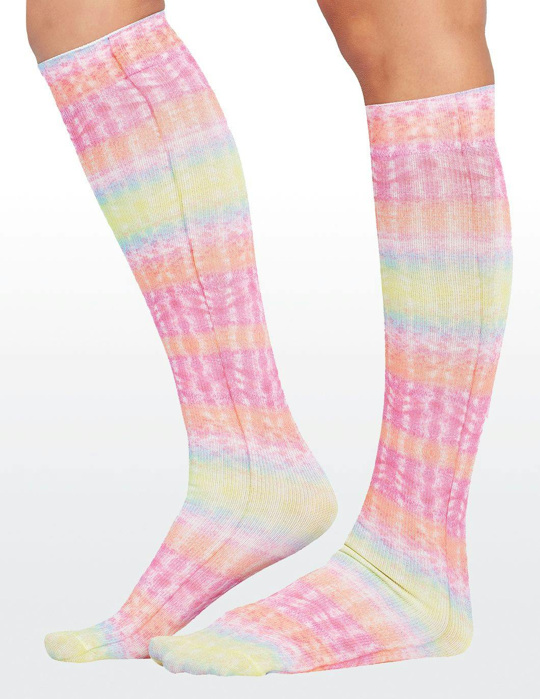 Knee-High-8-15-mmHg-Compression-Socks-Tie-Dye